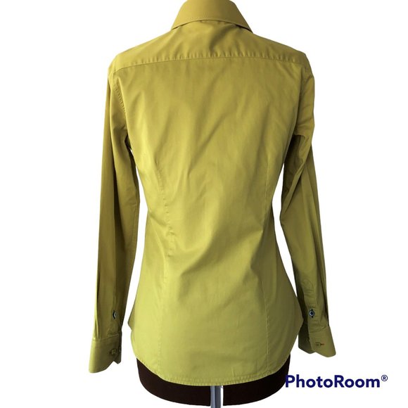 Cafe Blu Olive Button Front Shirt - Picture 4 of 8